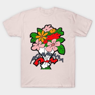 mommiana.mommiana flower for girls hearts and mothers gifts T-Shirt